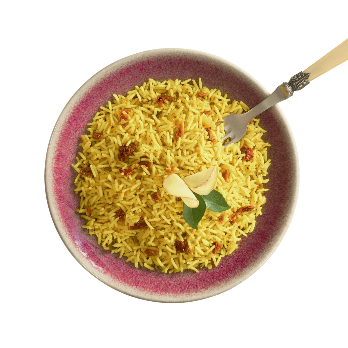 Curry d'aubergines et riz sauté gingembre curcuma – Beendi
